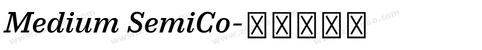 Medium SemiCo字体转换